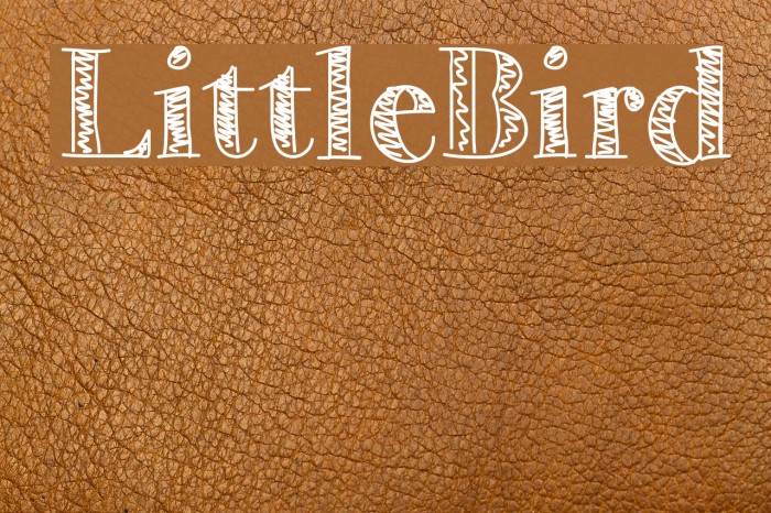 LittleBird Font examples