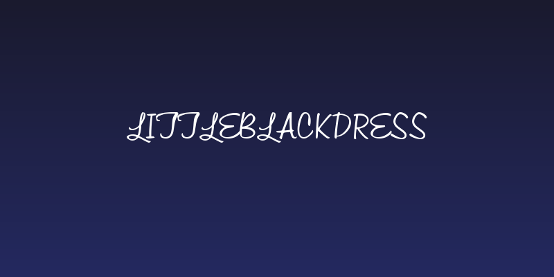 LittleBlackDress Social Header