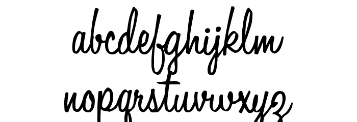 LittleBlackDress Font LOWERCASE