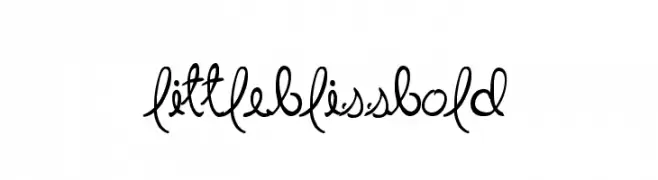 LittleBlissBold  font caratteri gratis