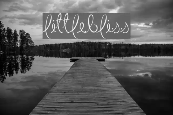 LittleBliss Font examples