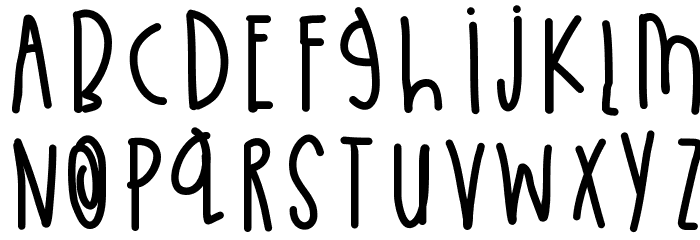 LittleBlueJay Font LOWERCASE