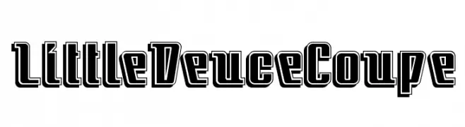 LittleDeuceCoupe  Fuentes Gratis Descargar