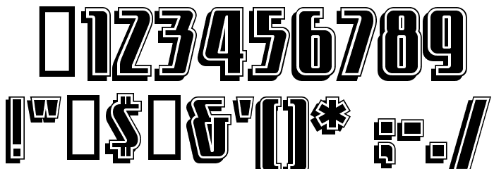 LittleDeuceCoupe Font OTHER CHARS