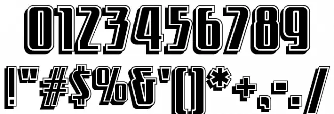 LittleDeuceCoupeNF Font OTHER CHARS