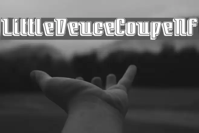 LittleDeuceCoupeNF Font examples