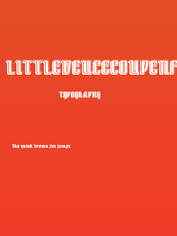 LittleDeuceCoupeNF Poster