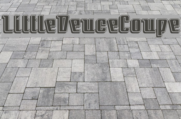 LittleDeuceCoupe Font examples