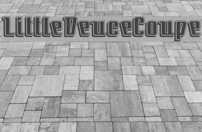 LittleDeuceCoupe Font examples