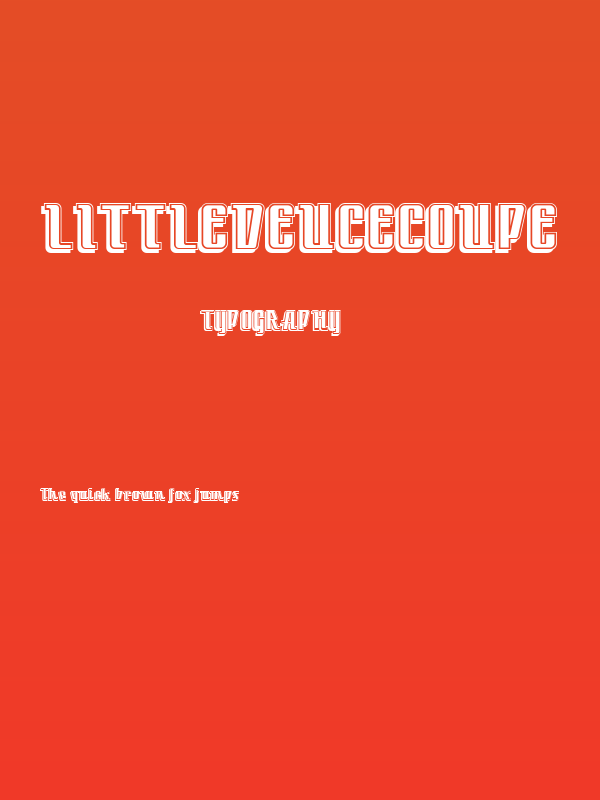 LittleDeuceCoupe Poster