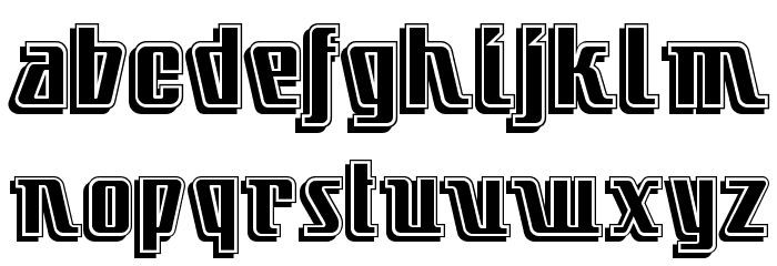 LittleDeuceCoupe Font LOWERCASE