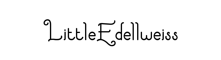LittleEdellweiss  baixar fontes gratis