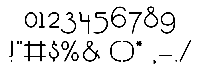 LittleEdellweiss Font OTHER CHARS