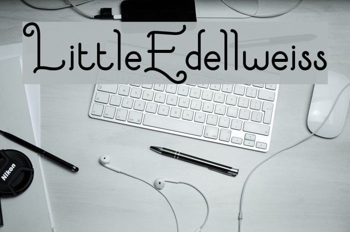 LittleEdellweiss Font examples