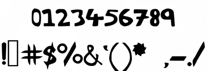 LittleEnvy Font OTHER CHARS