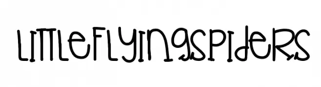 LittleFlyingSpiders  Descarca Fonturi Gratis