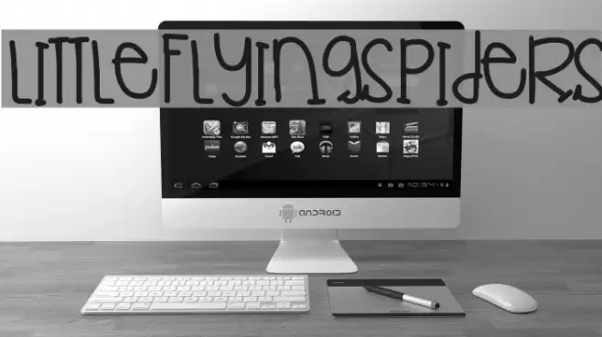 LittleFlyingSpiders Font examples