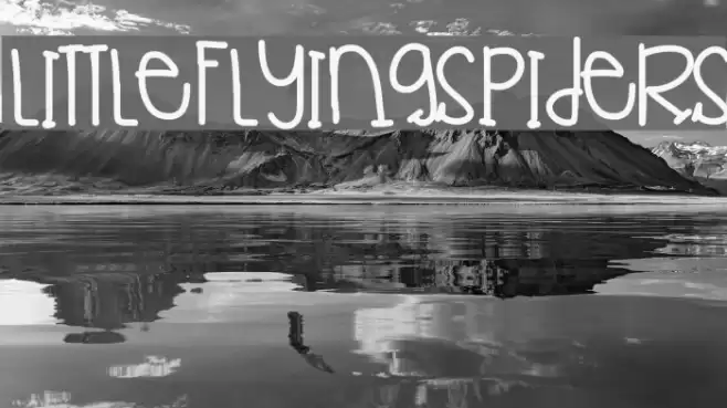 LittleFlyingSpiders Font examples