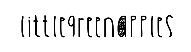 LittleGreenApples  免费字体下载