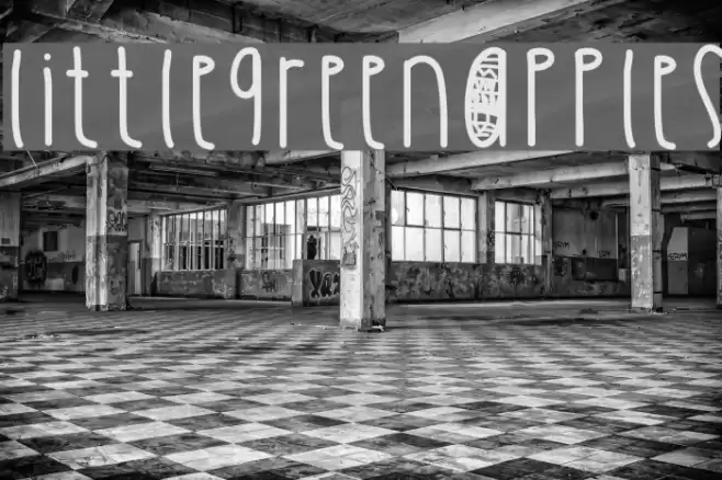 LittleGreenApples Font examples