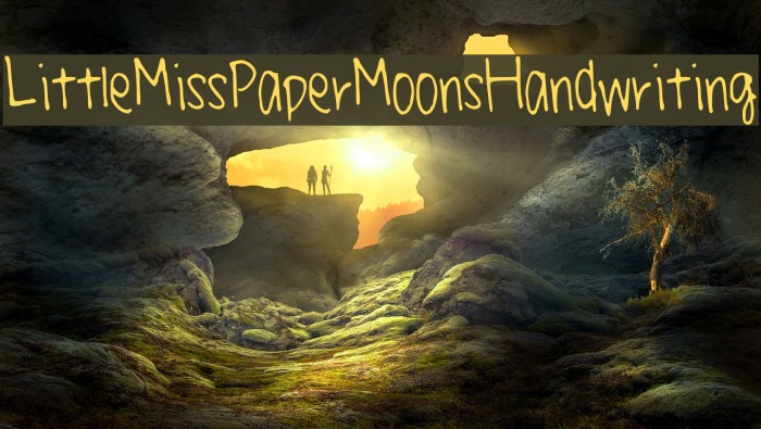 LittleMissPaperMoonsHandwriting Font examples
