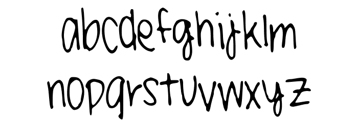 LittleMissPaperMoonsHandwriting Font LOWERCASE