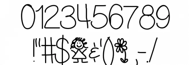 LittleMissPriss Font OTHER CHARS