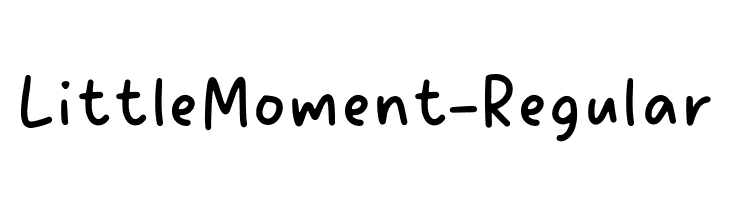 LittleMoment-Regular  baixar fontes gratis
