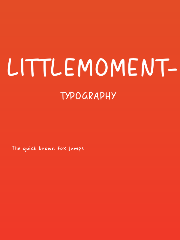 LittleMoment-Regular Poster