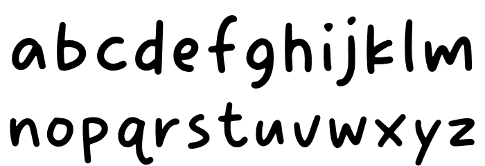 LittleMoment-Regular Font LOWERCASE