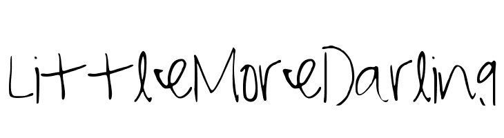 LittleMoreDarling  Frei Schriftart Herunterladen