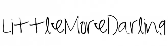 LittleMoreDarling  Descarca Fonturi Gratis
