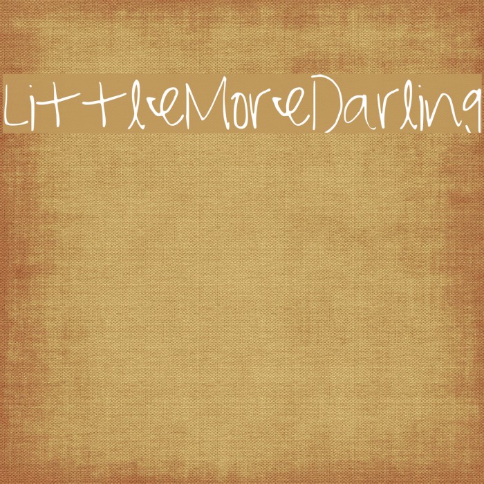 LittleMoreDarling Example 2