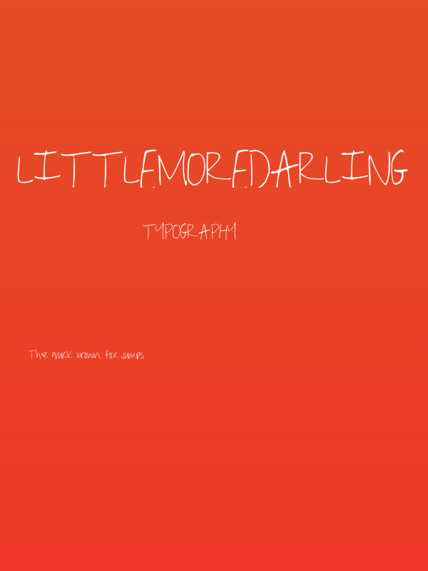LittleMoreDarling Poster