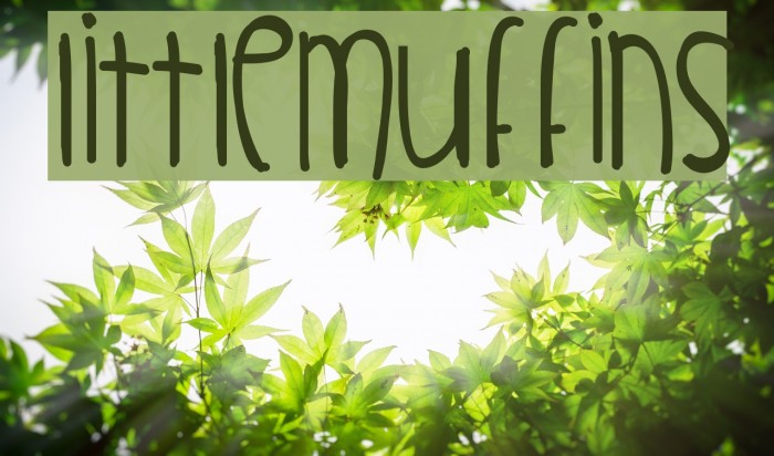 LittleMuffins Font examples