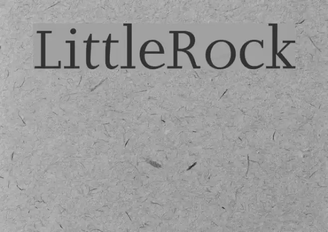 LittleRock Font examples