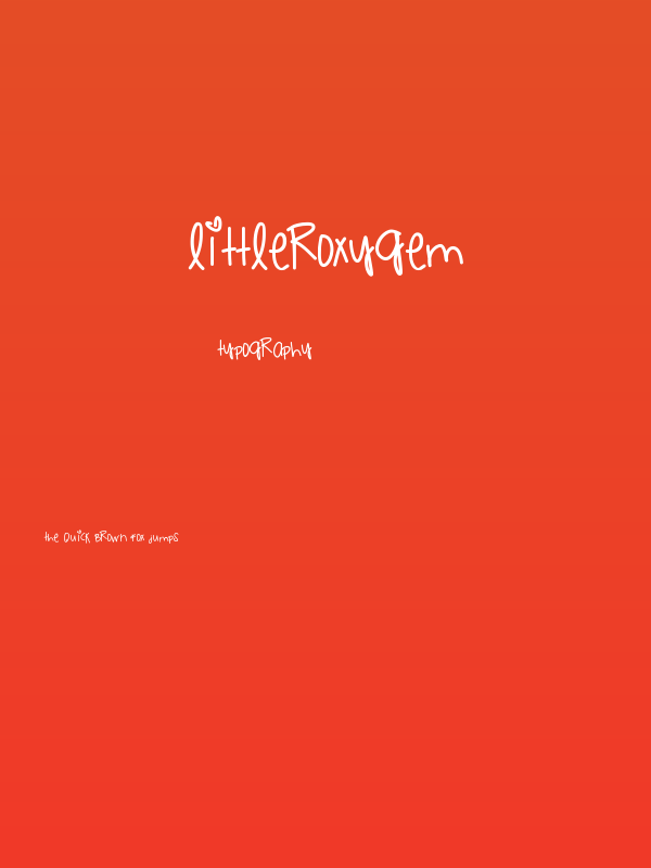 LittleRoxyGem Poster