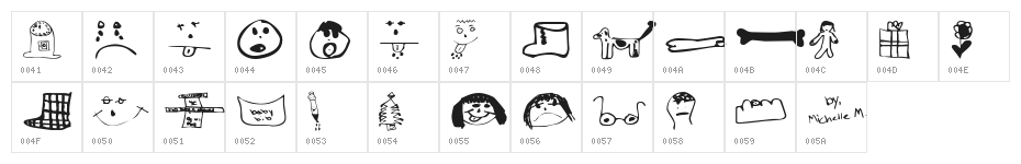 LittleSisterDingbats Character Map