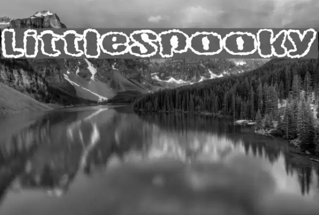 LittleSpooky Font examples