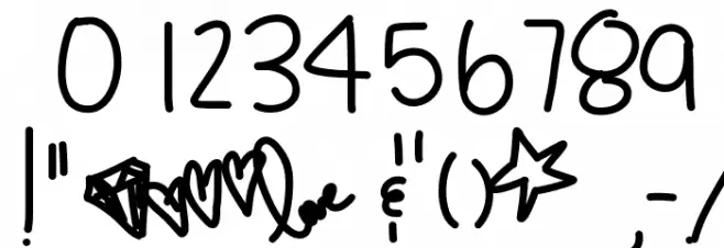 LittleTealSue Font OTHER CHARS