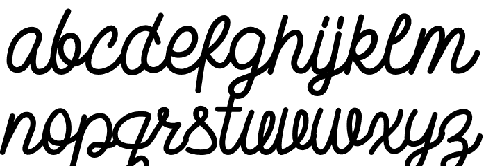 LittleThomasRegular Font LOWERCASE