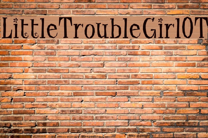 LittleTroubleGirlOT Font examples