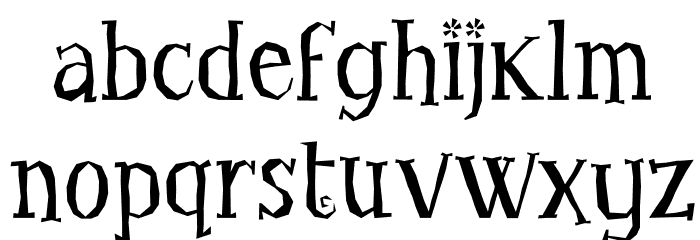 LittleTroubleGirlOT Font LOWERCASE