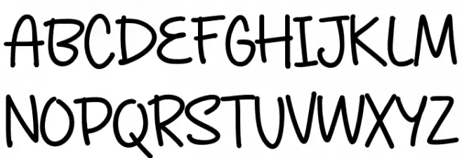 LittleWerewolf Regular 字体 大写