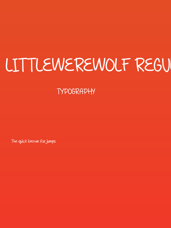 LittleWerewolf Regular Poster