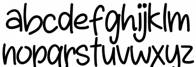 LittleWerewolf Regular Font LOWERCASE