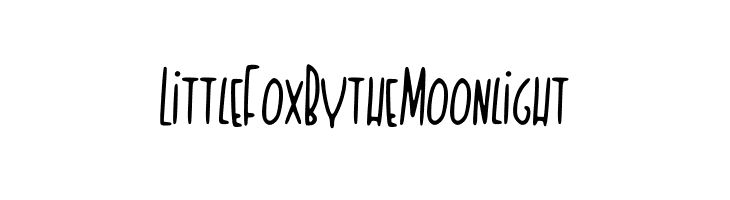 Little_Fox_By_the_Moonlight  Frei Schriftart Herunterladen