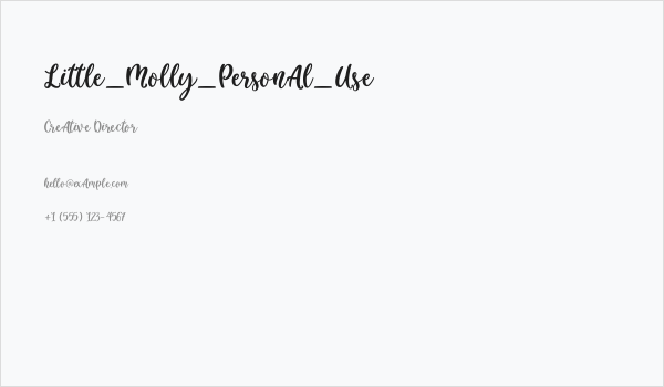 Little_Molly_Personal_Use Business Card