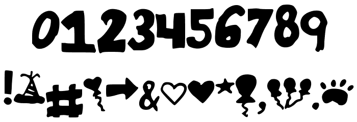 Little_Things Font OTHER CHARS