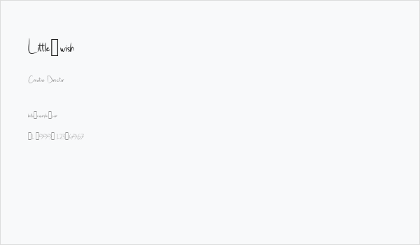 Little_wish Business Card